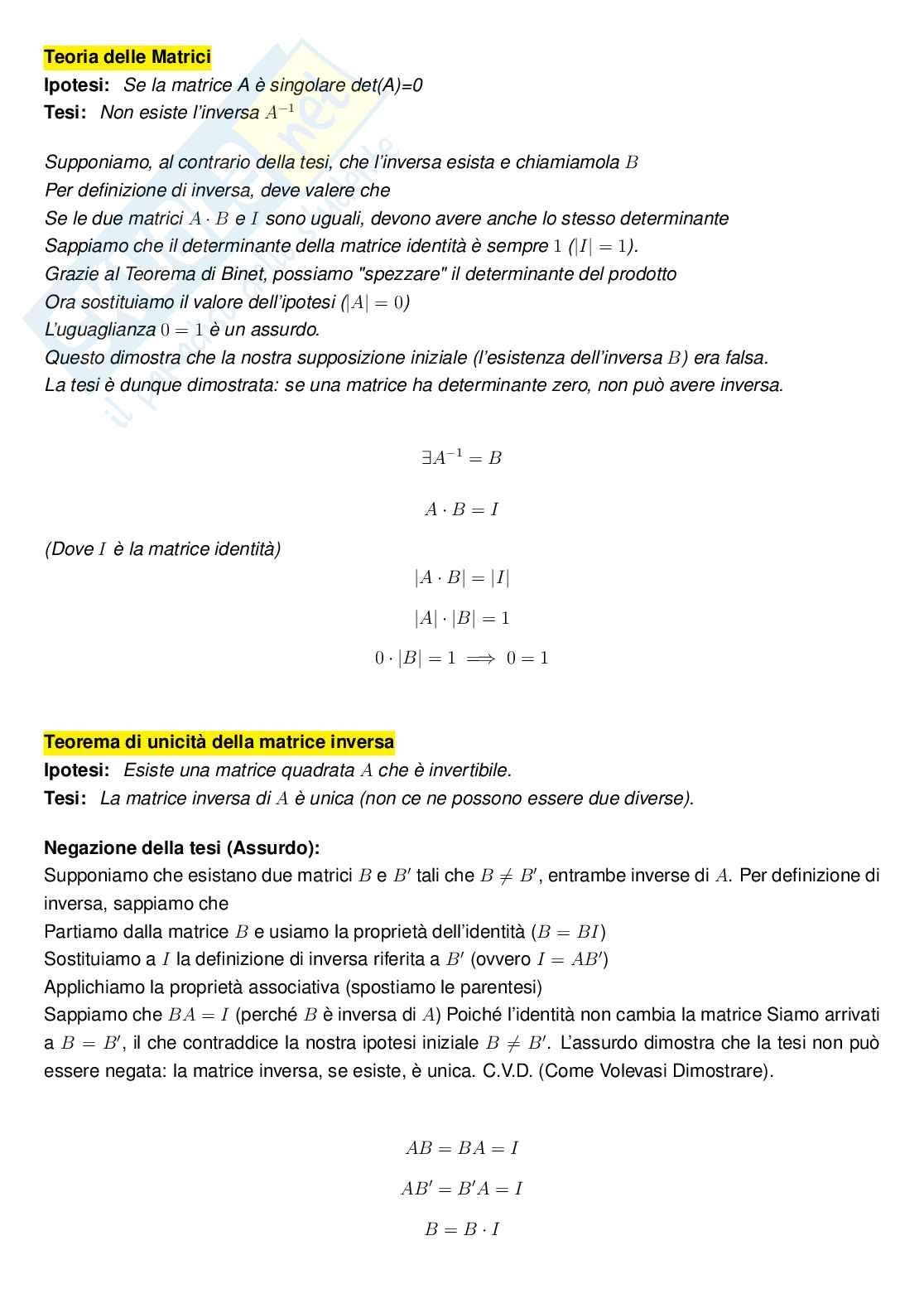 Appunti esame orale Matematica per l'economia Pag. 11