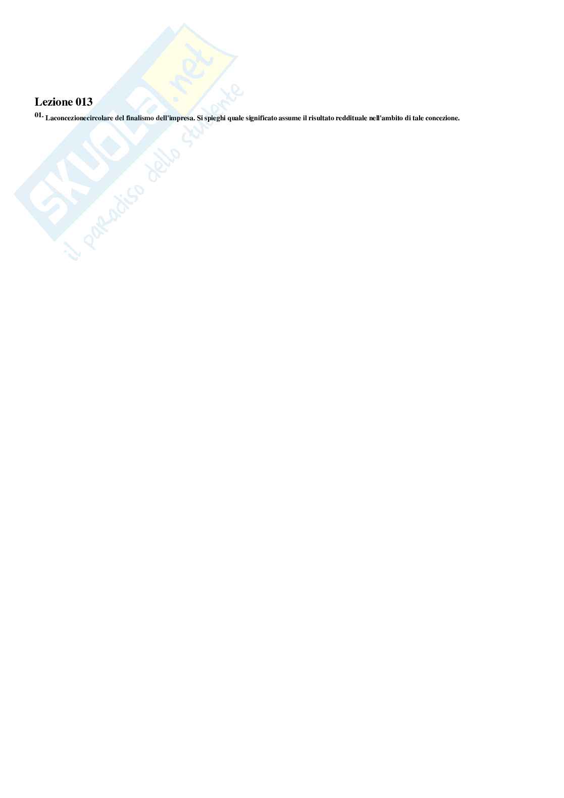 Risposte chiuse corrette e complete - Economia aziendale - Paniere ufficiale  Pag. 16