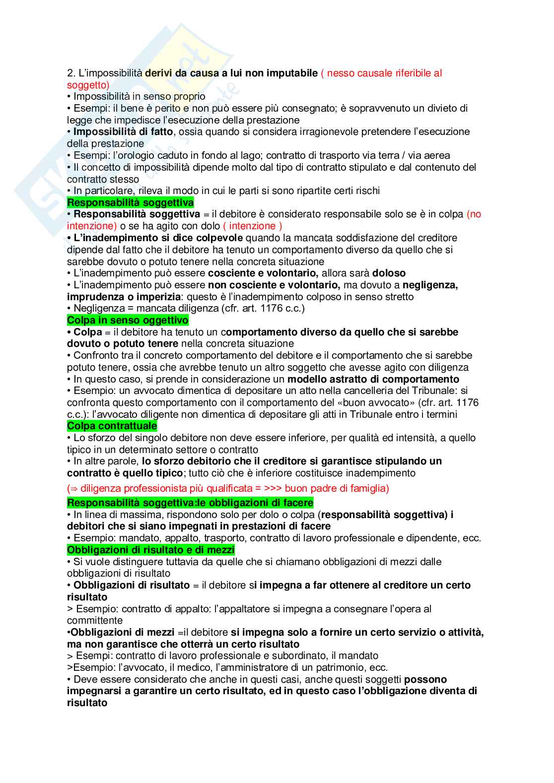 Riassunto esame Istituzioni di diritto privato, Prof. Cenini Marta Silvia, libro consigliato Manuale di Diritto Privato, Torrente Pag. 56