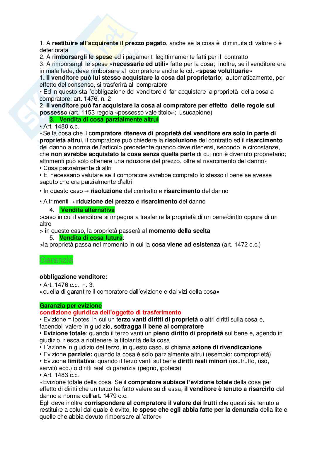 Riassunto esame Istituzioni di diritto privato, Prof. Cenini Marta Silvia, libro consigliato Manuale di Diritto Privato, Torrente Pag. 66