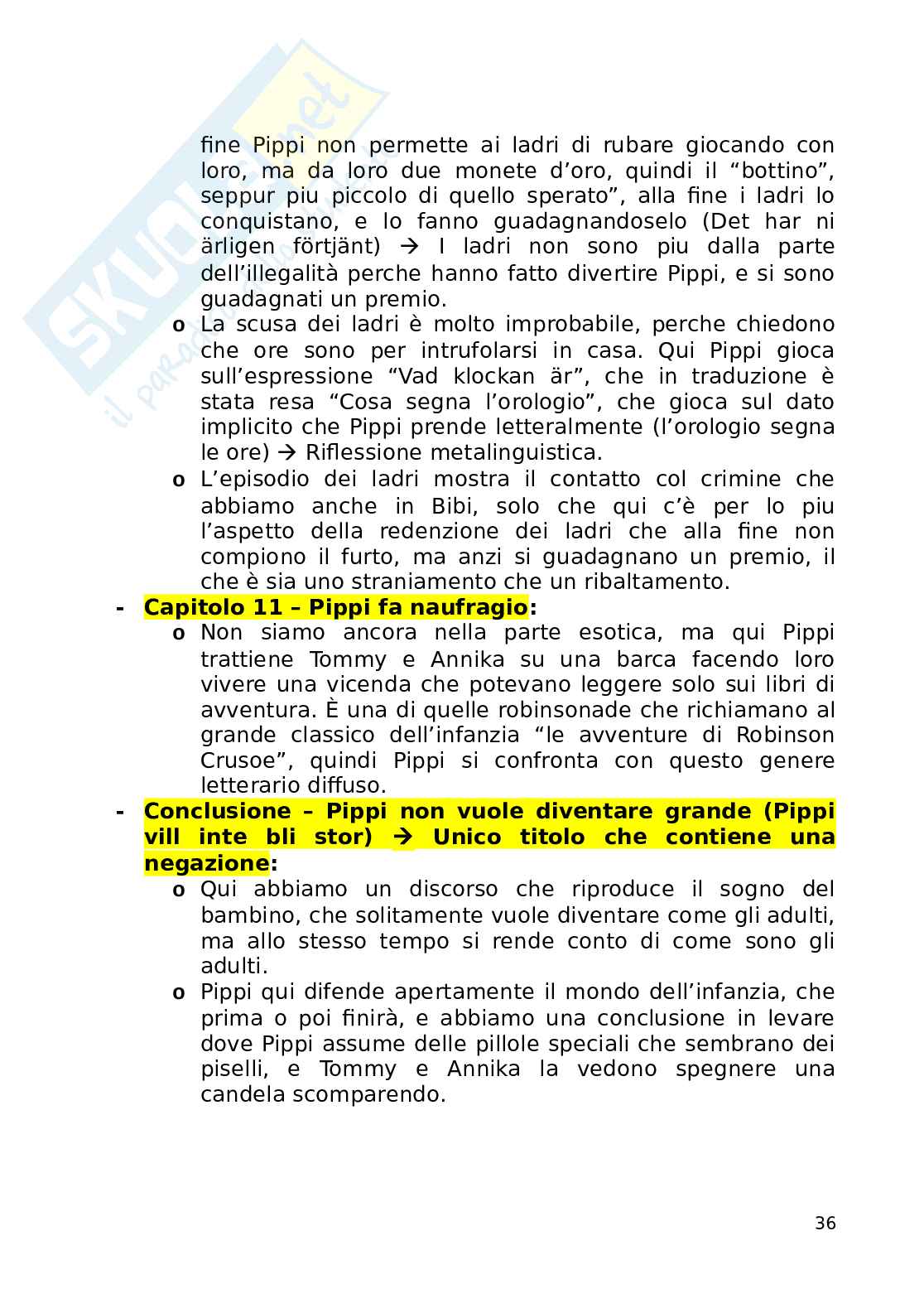 Appunti primo modulo Letterature e culture scandinave LM - Letteratura per l'infanzia Pag. 36