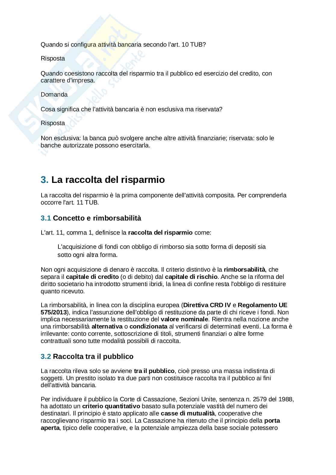 Diritto bancario e finanziario  Pag. 2