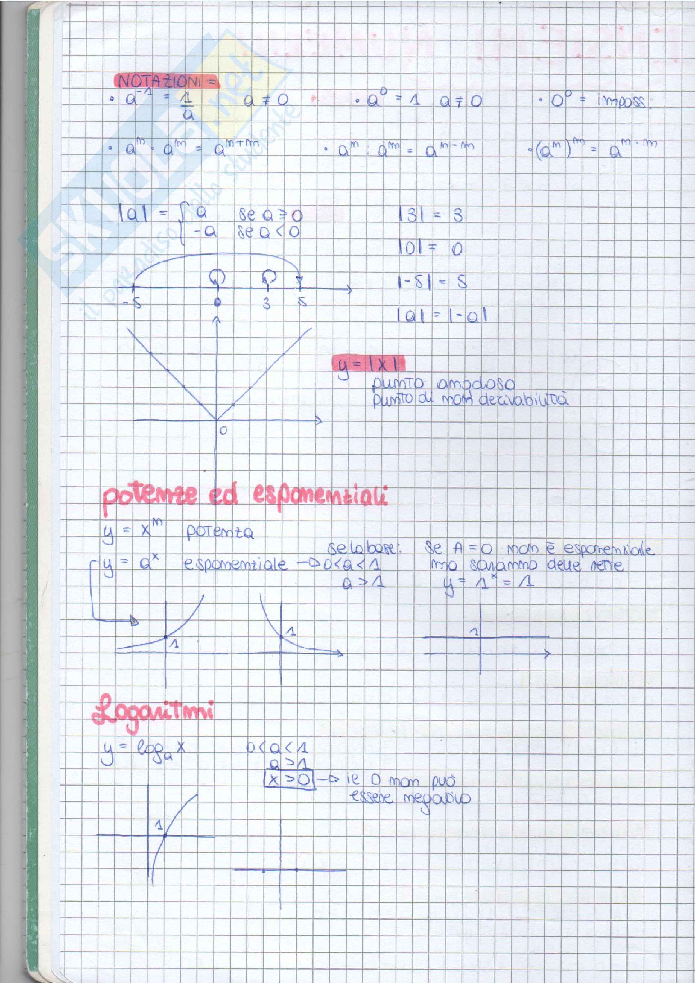 Riassunto esame Elementi di matematica, Prof. Nardelli Carla, libro consigliato Manuale modulare di metodi matematici , Elisabetta allevi e claudio birolini Pag. 2