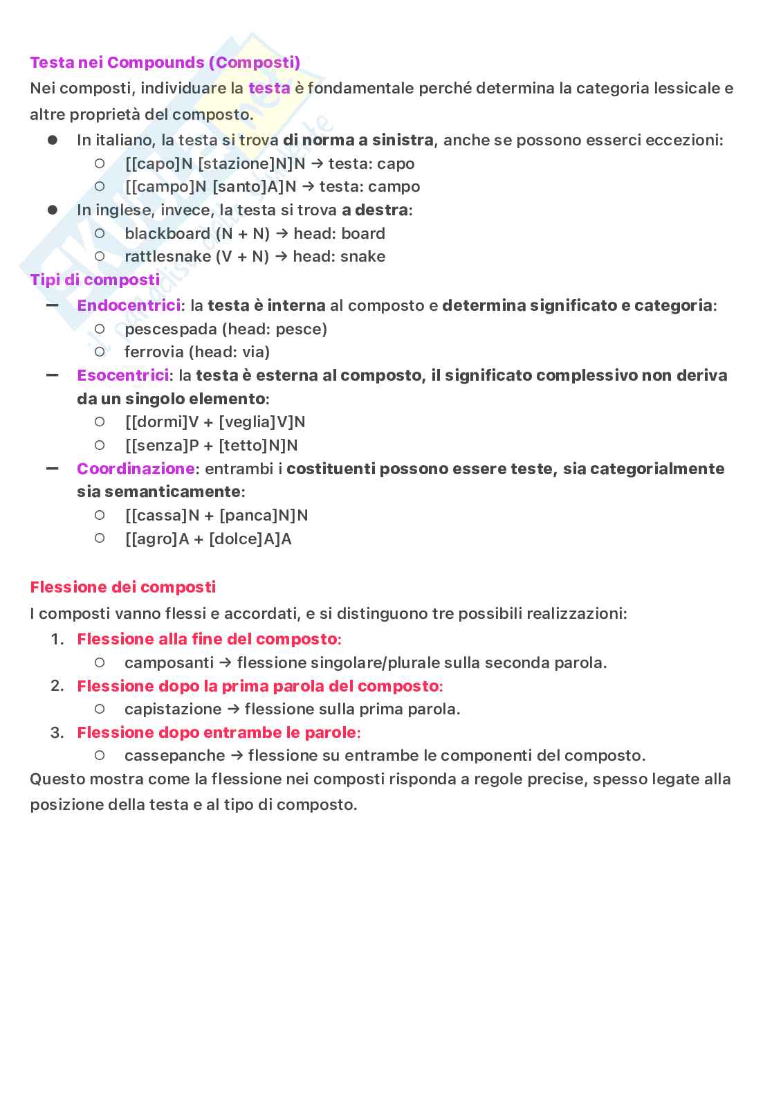 Riassunto esame Linguistica generale, Prof. Bozzetti Maria Giuseppina, libro consigliato Lingue e Linguaggio, 4 edizione , Graffi, Scalise Pag. 26