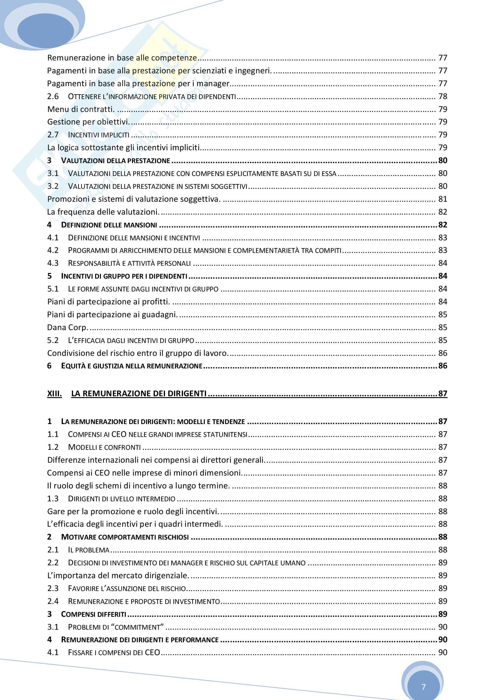 Riassunto esame Economia Aziendale, prof. Colombo, libro consigliato Economia, Organizzazione e Management di Giuliani Pag. 6