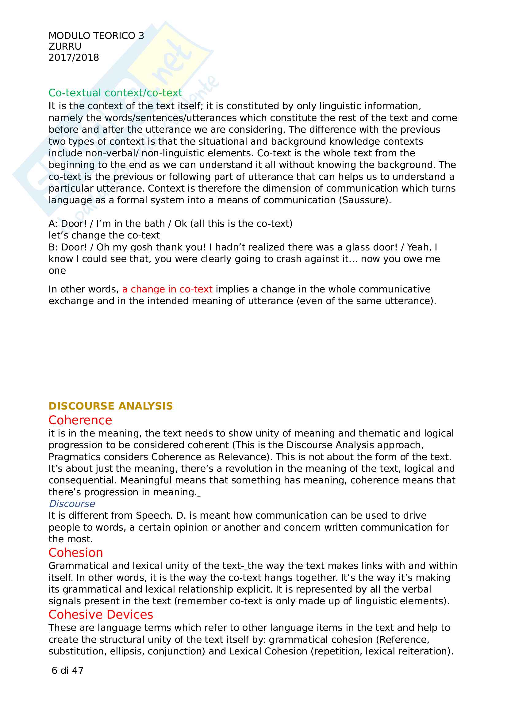 Modulo Teorico Inglese 3