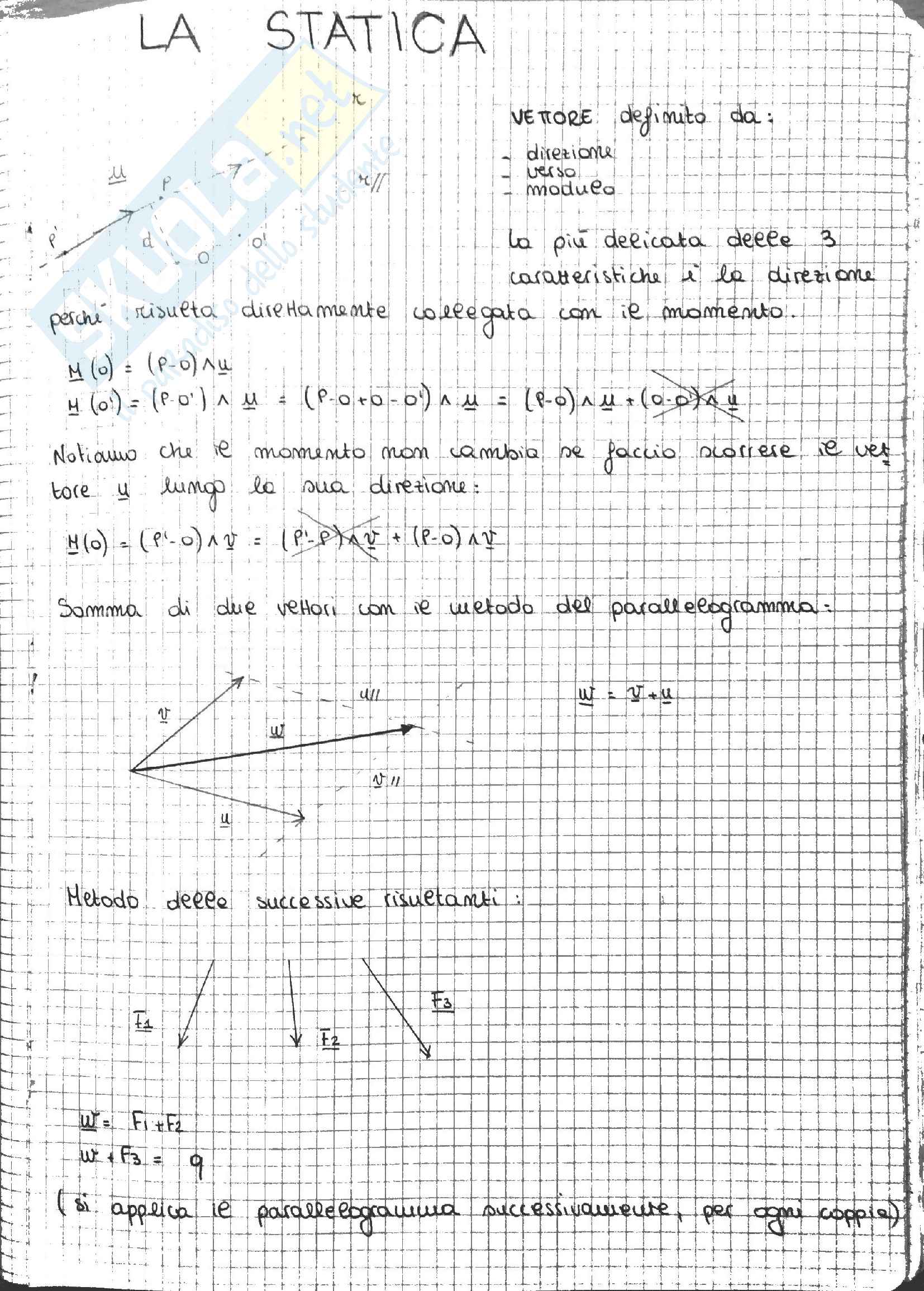 Meccanica Razionale - Statica - Appunti Pag. 26
