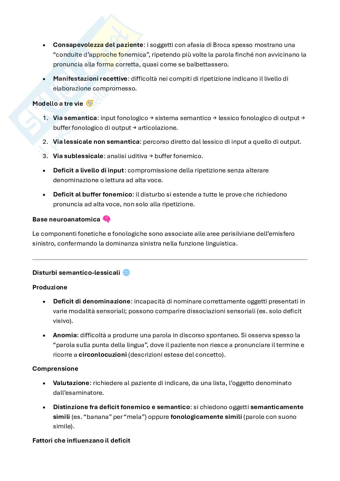 Neuropsicologia clinica - Psicologia clinica e della riabilitazione Pag. 66