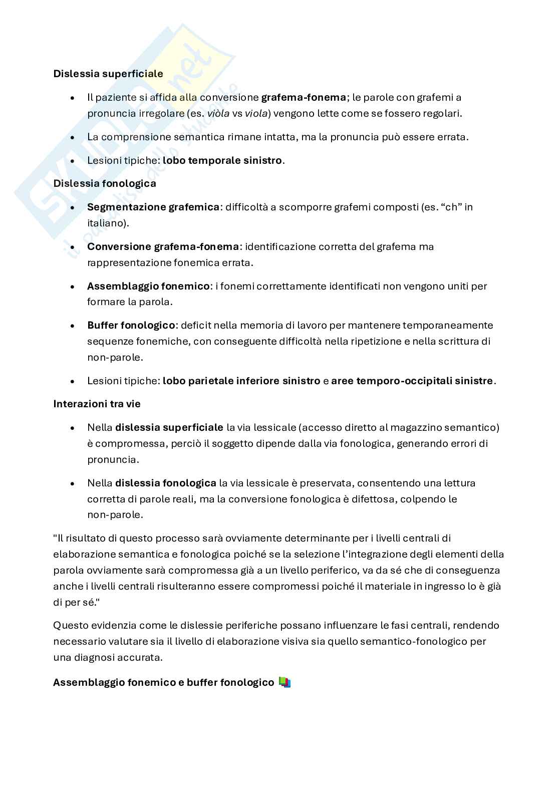 Neuropsicologia clinica - Psicologia clinica e della riabilitazione Pag. 76