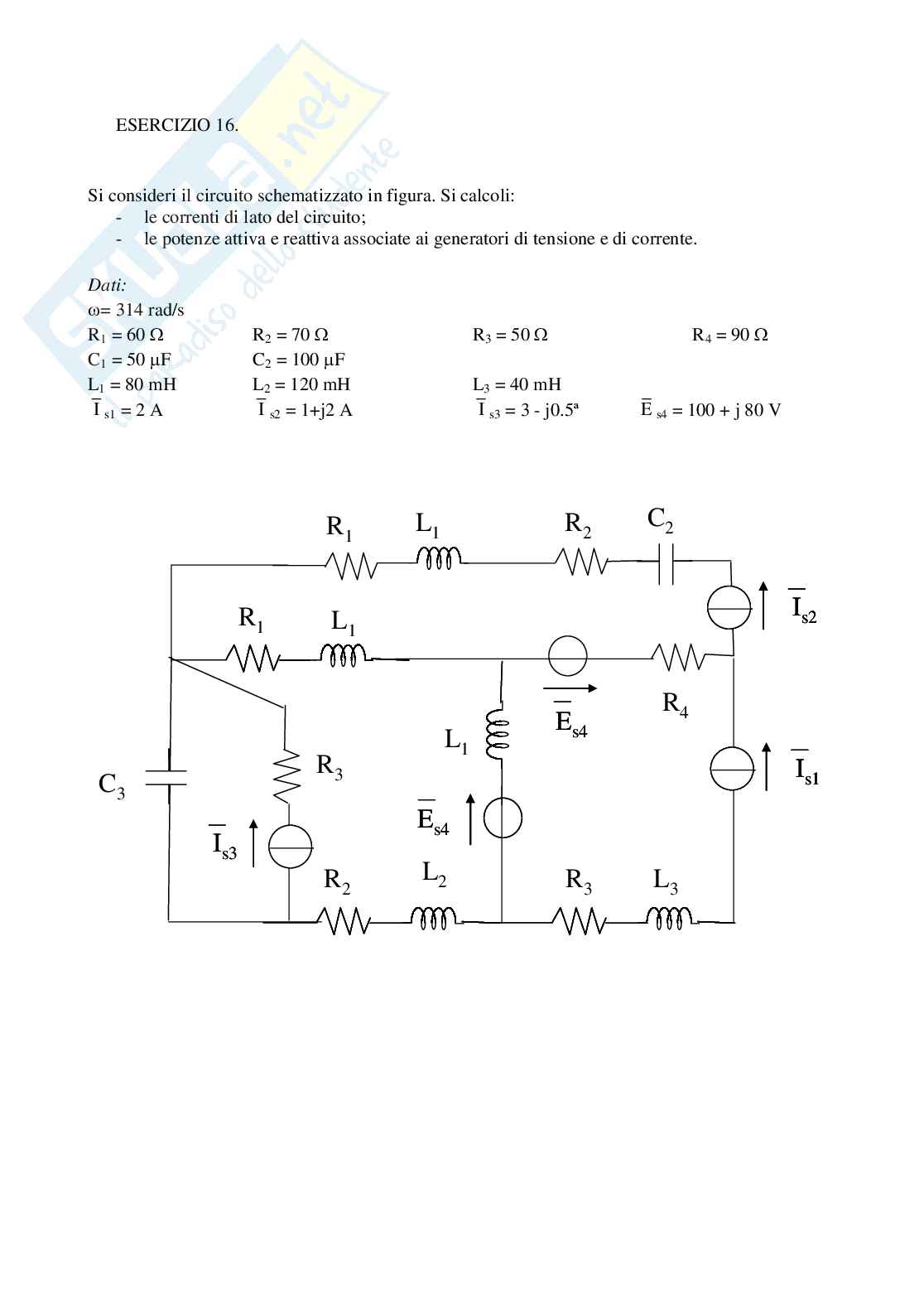 Esercizi Elettrotecnica Pag. 16