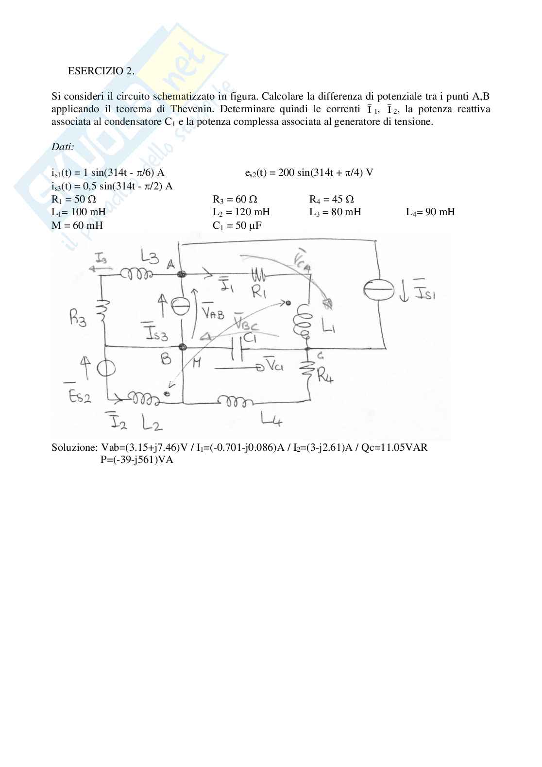 Esercizi Elettrotecnica Pag. 2