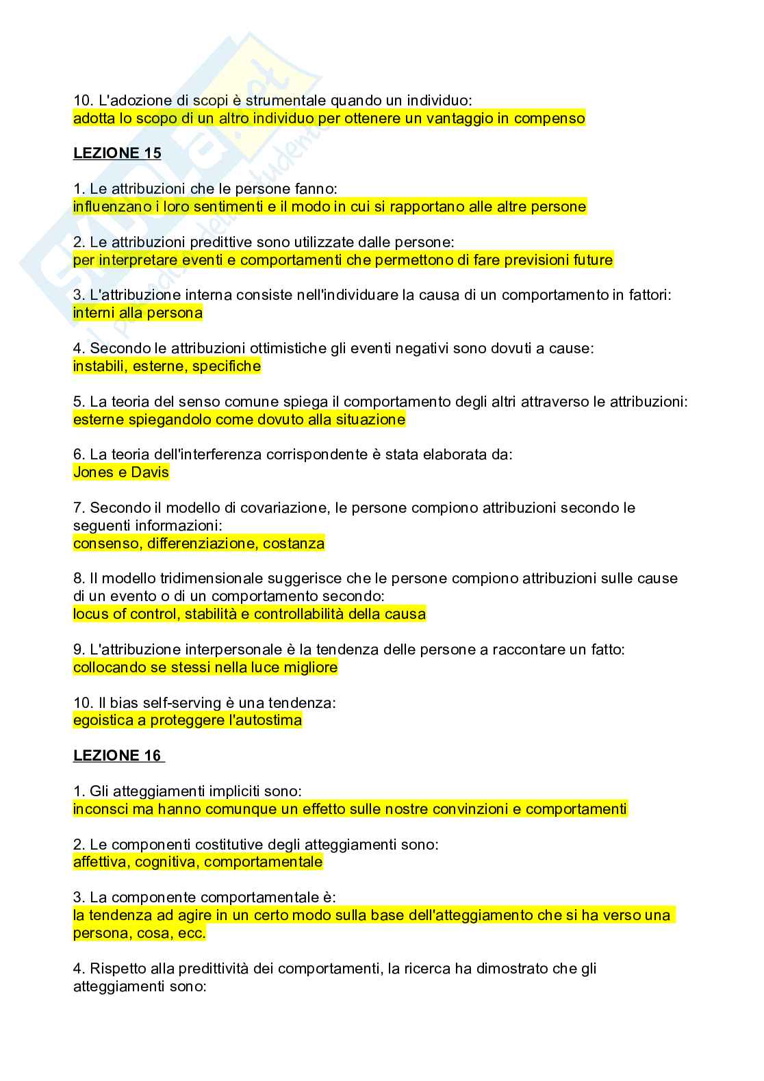 Domande e risposte Psicologia dinamica completo Pag. 11