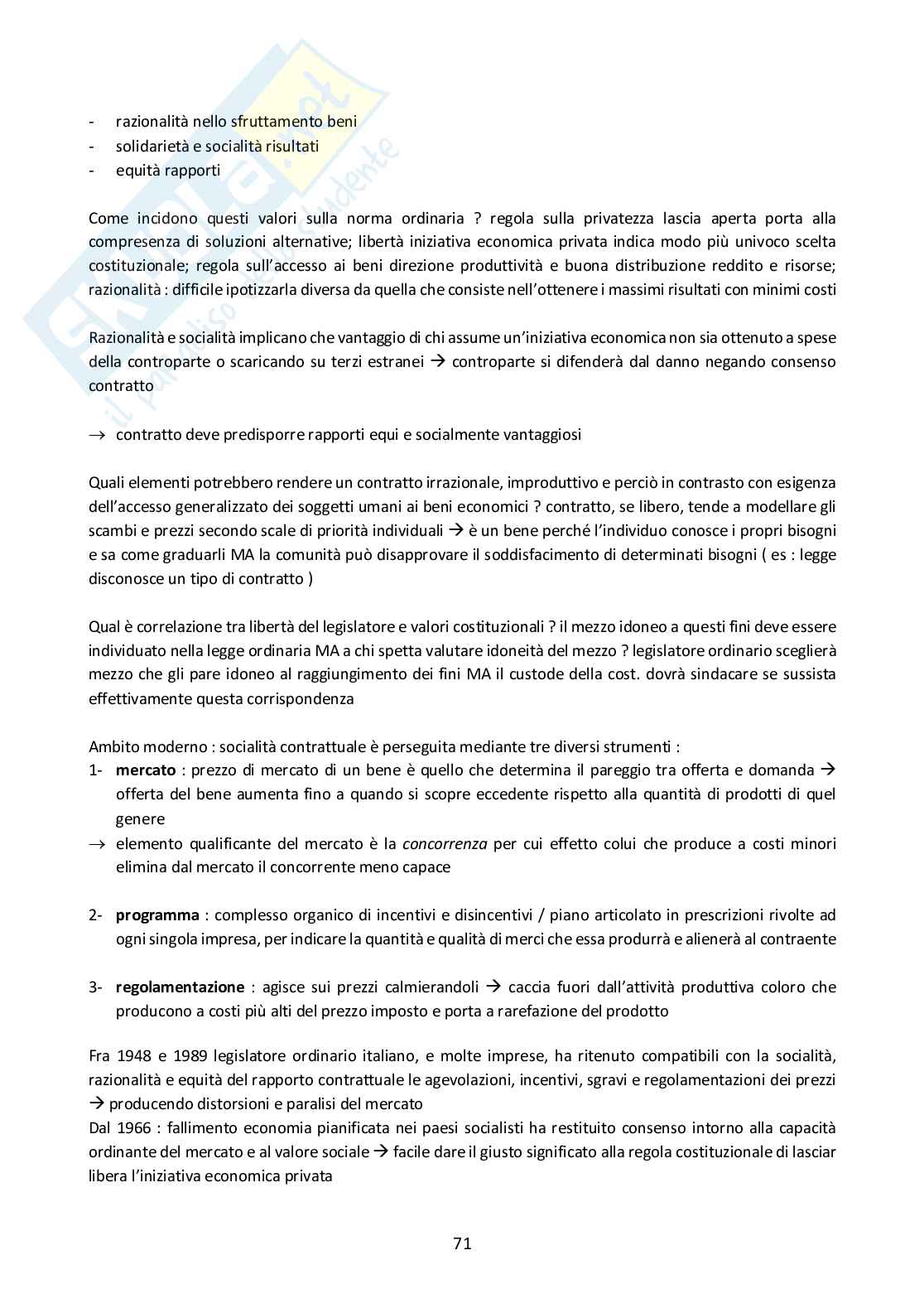 Riassunto esame Diritto civile I, Prof. Villa Gianroberto, libro consigliato Obbligazioni e contratti, in trattato di diritto privato, R. Sacco, G. de Nova Pag. 71