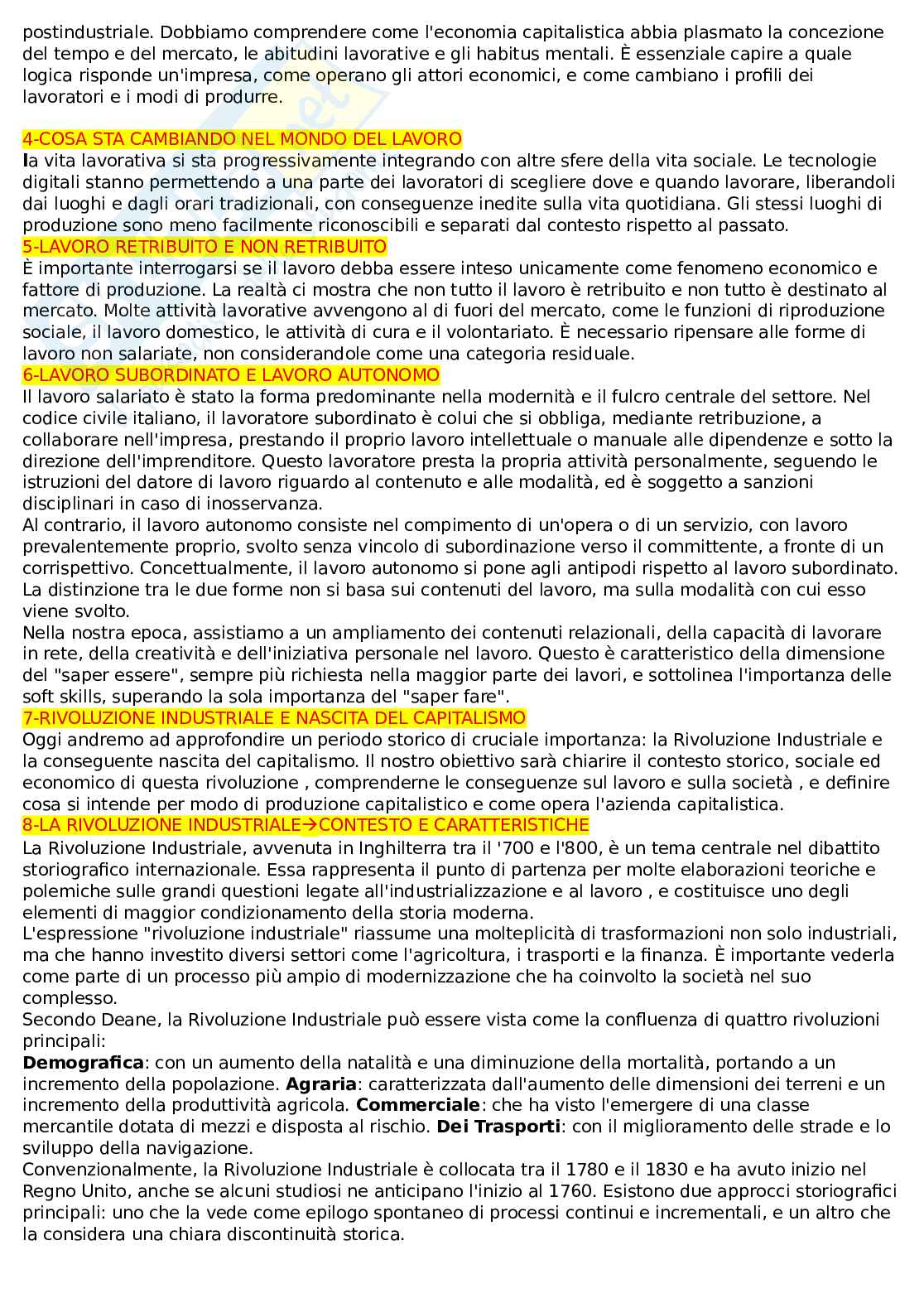 Appunti lezione Sociologia del lavoro Pag. 2