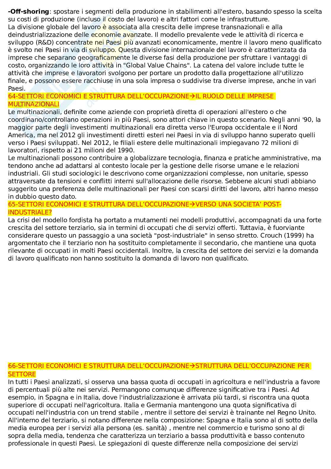 Appunti lezione Sociologia del lavoro Pag. 21