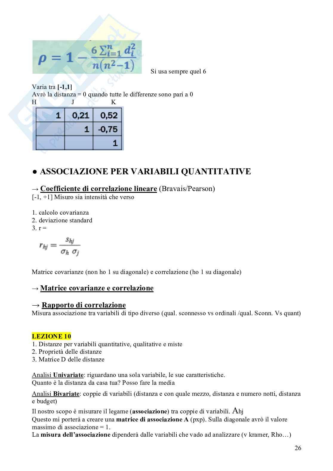 Statistica aziendale avanzata Pag. 26