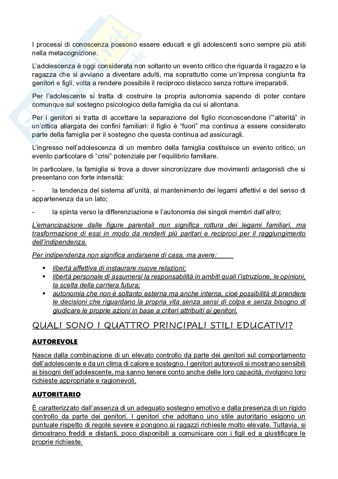 Psicologia dello sviluppo Pag. 46