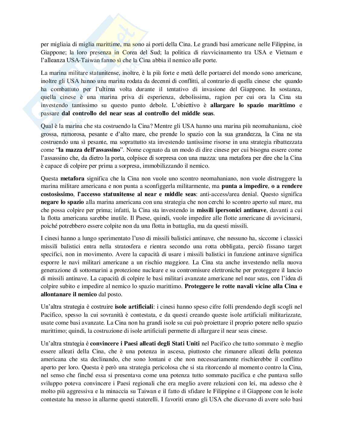 Appunti completi di Geopolitica - Teorie classiche e scenari contemporanei (94 pag.) Pag. 81