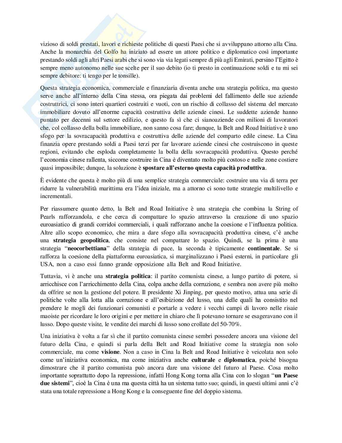 Appunti completi di Geopolitica - Teorie classiche e scenari contemporanei (94 pag.) Pag. 86