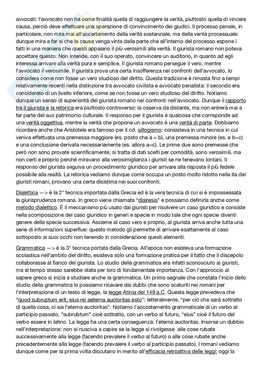 Riassunto esame diritto romano, prof. Frunzio, libro consigliato Per una storia della scienza giuridica europea, Cannata Pag. 11