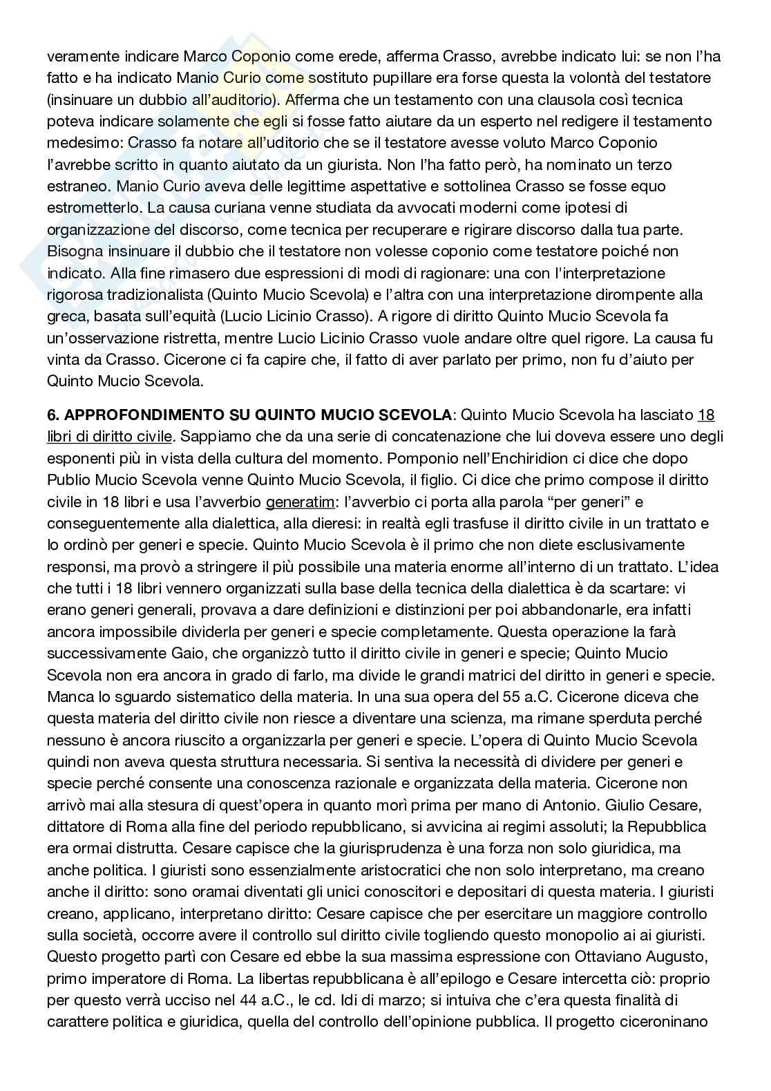Riassunto esame diritto romano, prof. Frunzio, libro consigliato Per una storia della scienza giuridica europea, Cannata Pag. 21