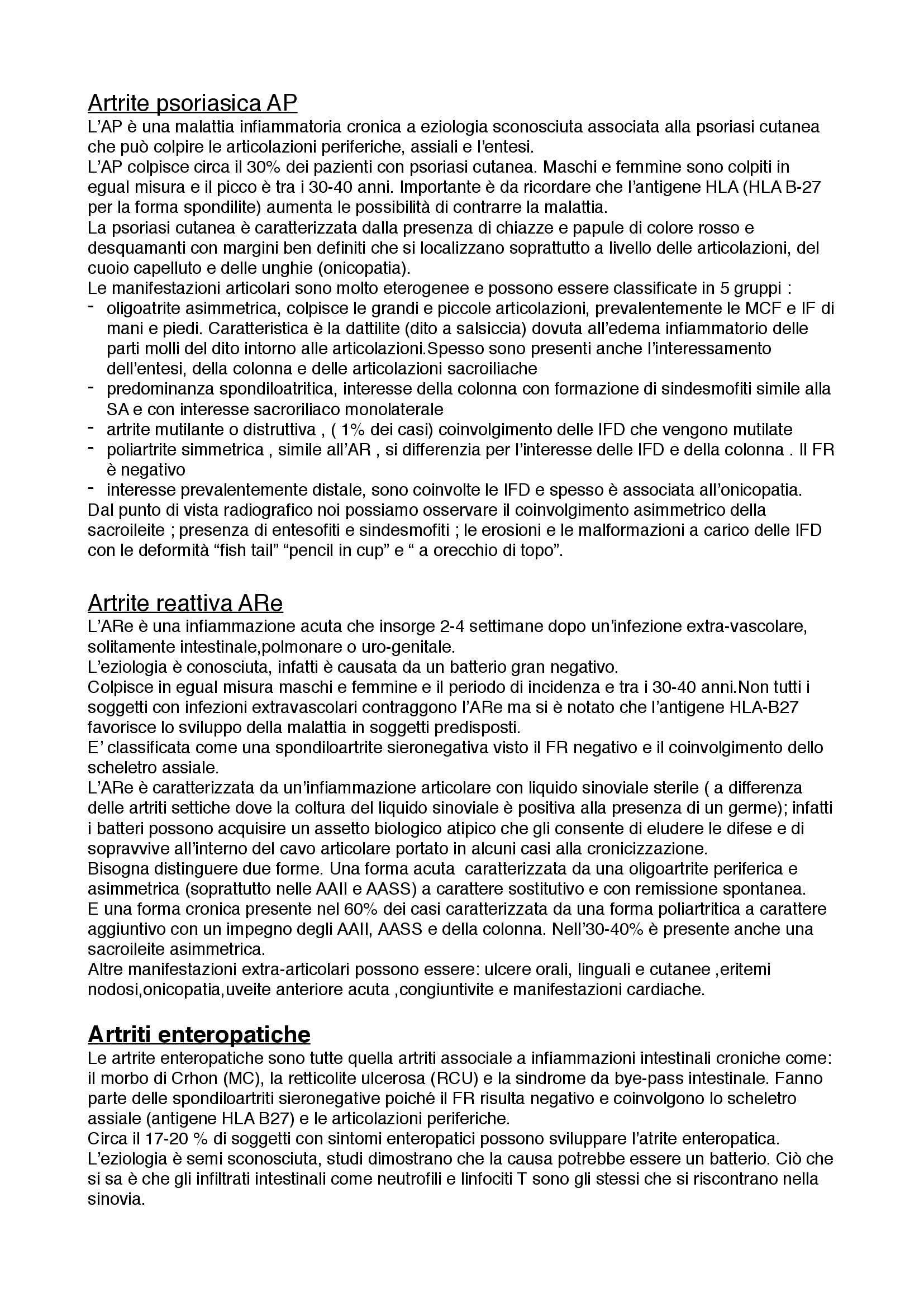 Scienze interdisciplinari cliniche  - nozioni di reumatologia Pag. 2