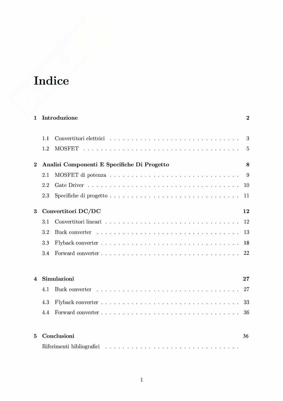 Progettazione e analisi di un convertitore dc-dc isolato Pag. 2