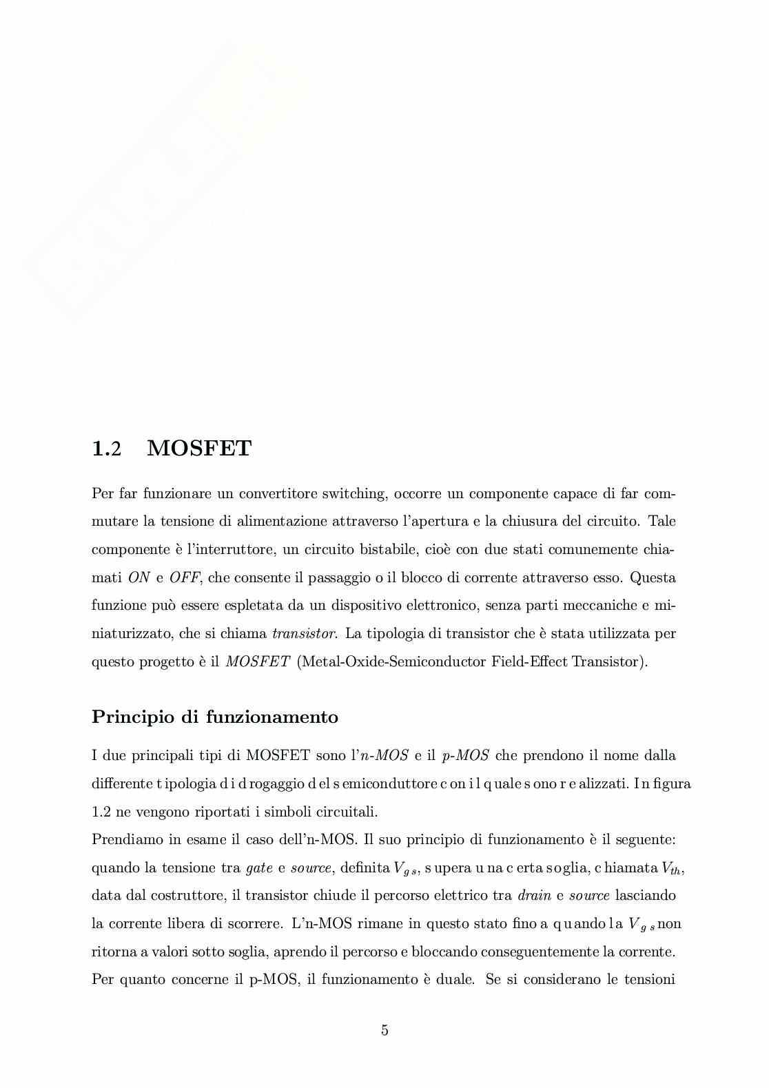 Progettazione e analisi di un convertitore dc-dc isolato Pag. 6