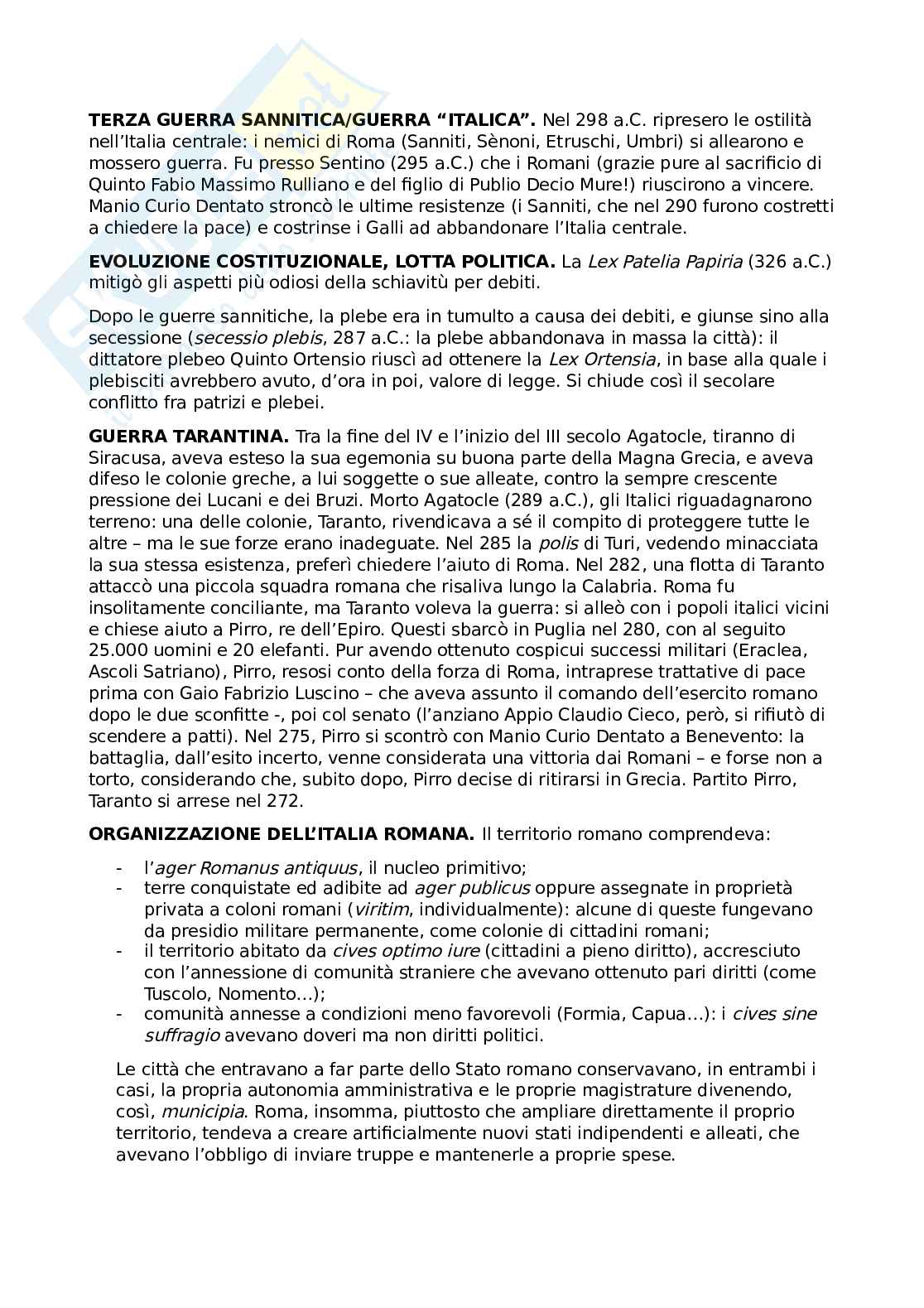 Dalle invasioni galliche all'agonia della repubblica Pag. 2