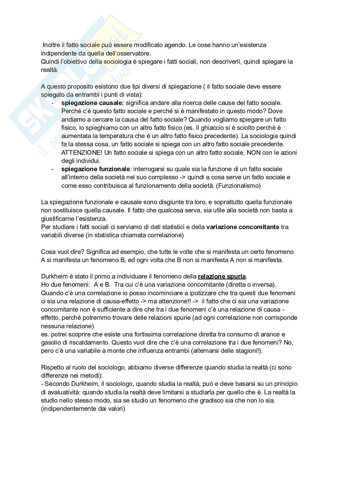 Prima parte appunti Sociologia generale Pag. 21