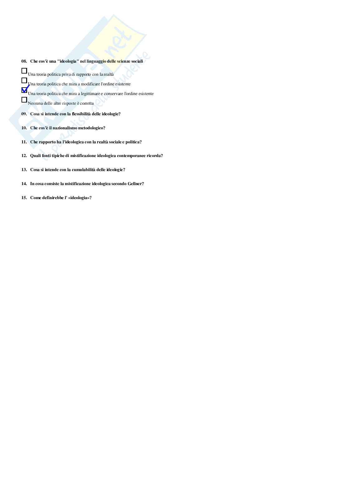 Governance dell’Unione Europea – Paniere risposte chiuse completo e corretto - A.A. 2025/26 Pag. 16