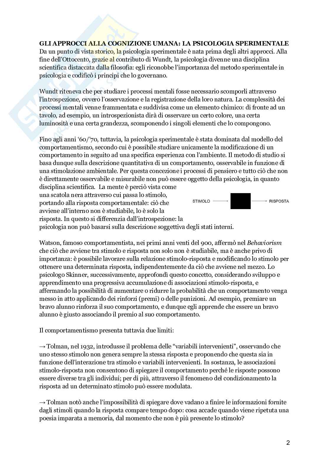 Appunti integrati con slide, Psicologia generale di base Pag. 2