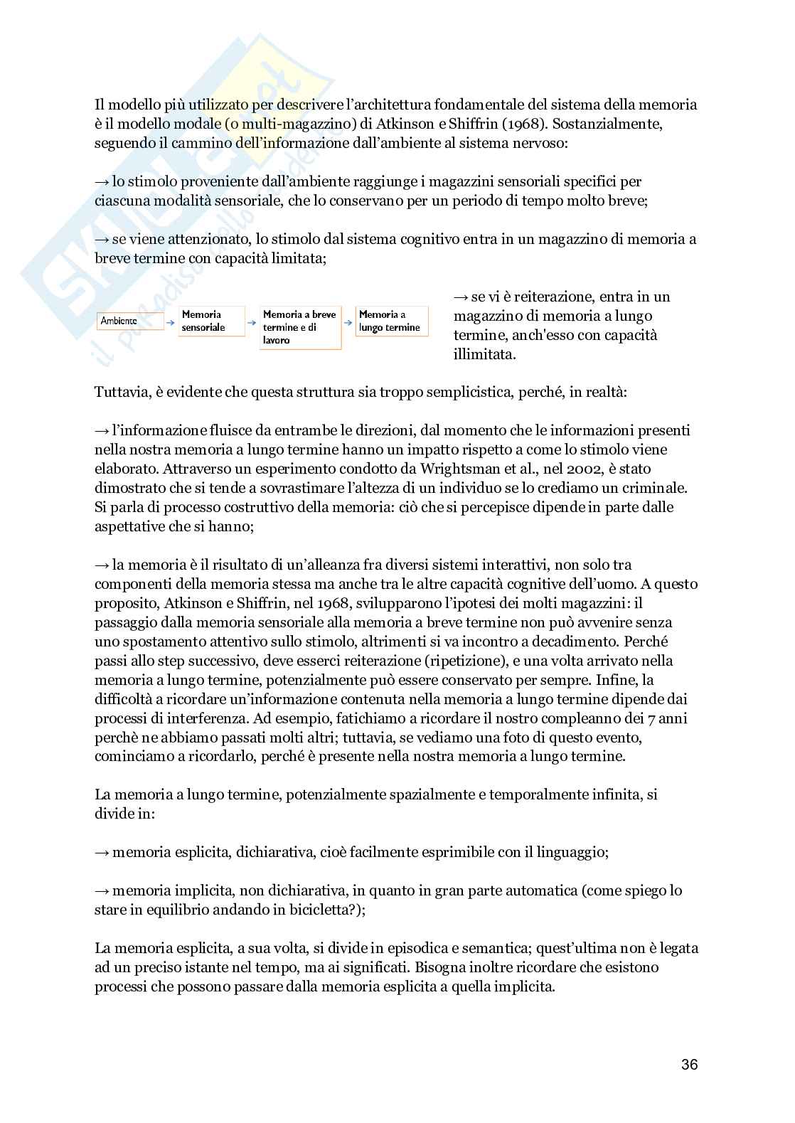 Appunti integrati con slide, Psicologia generale di base Pag. 36
