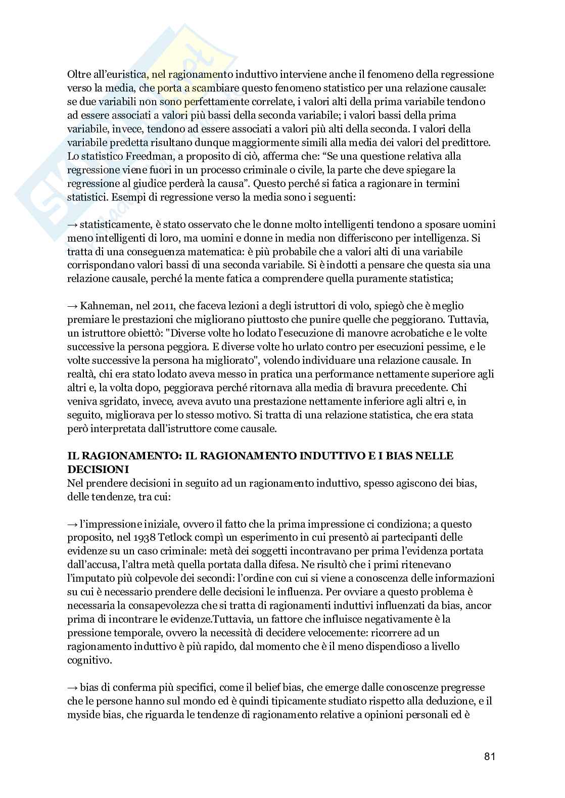 Appunti integrati con slide, Psicologia generale di base Pag. 81