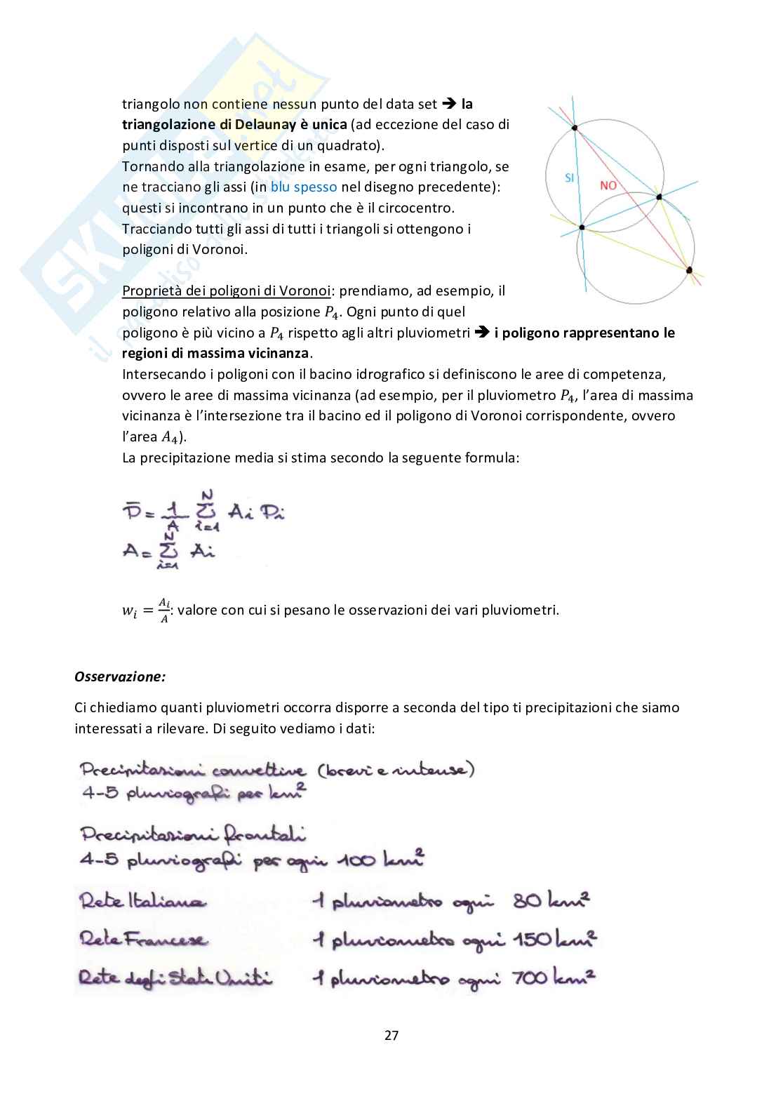 Water Resources Engineering - Idrologia e propagazione delle correnti superficiali Pag. 31