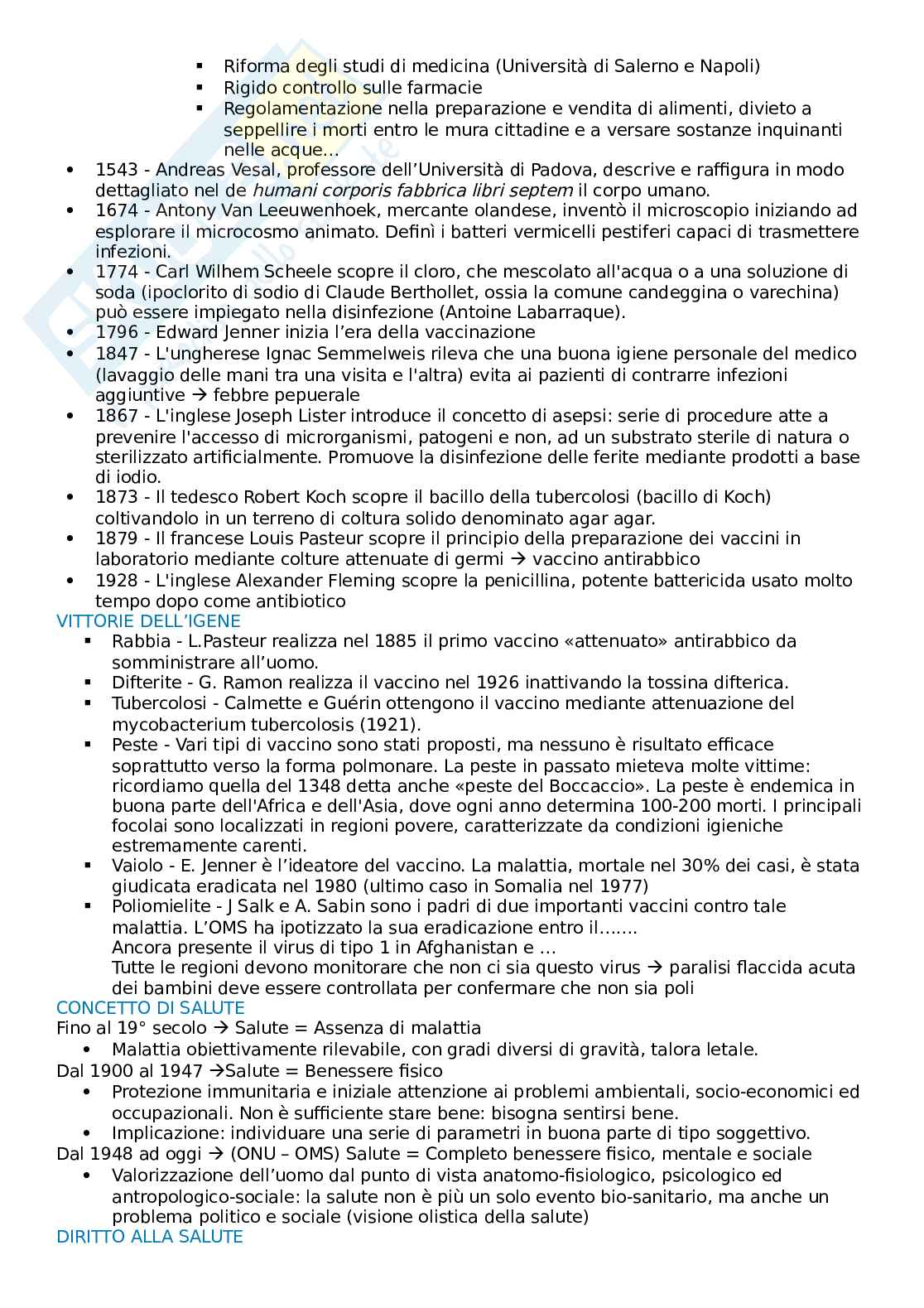 Igiene - scienze della prevenzione Pag. 2