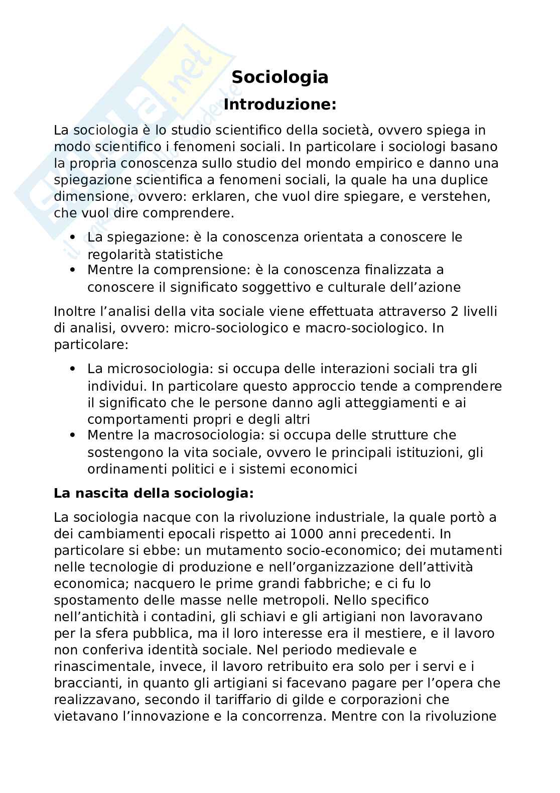Sociologia Pag. 1