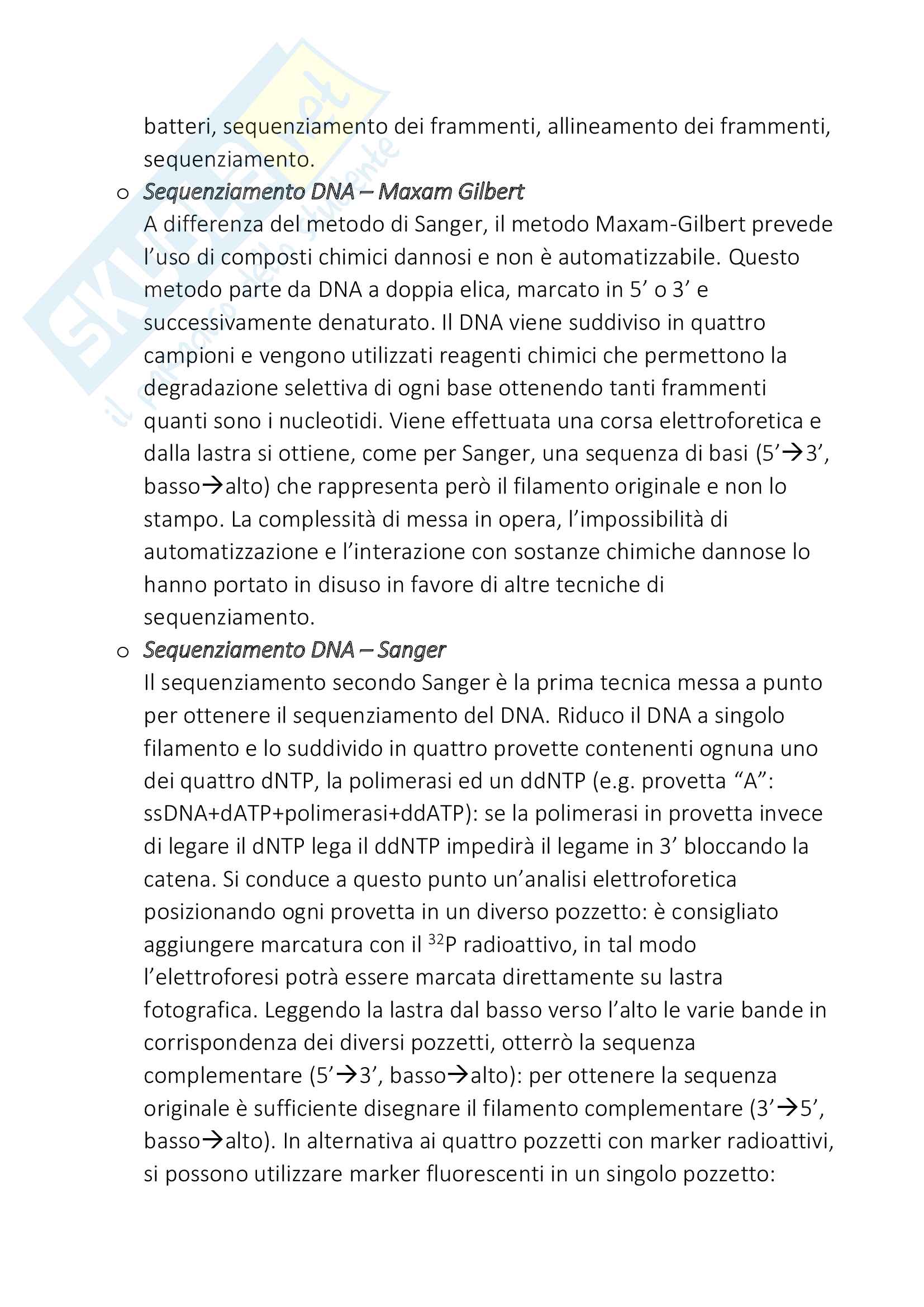 Principi di Biologia molecolare Pag. 16
