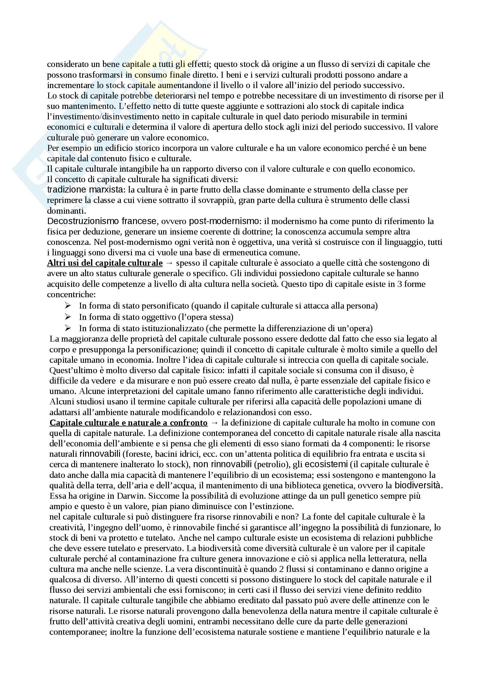 Economia della cultura - Appunti Pag. 6
