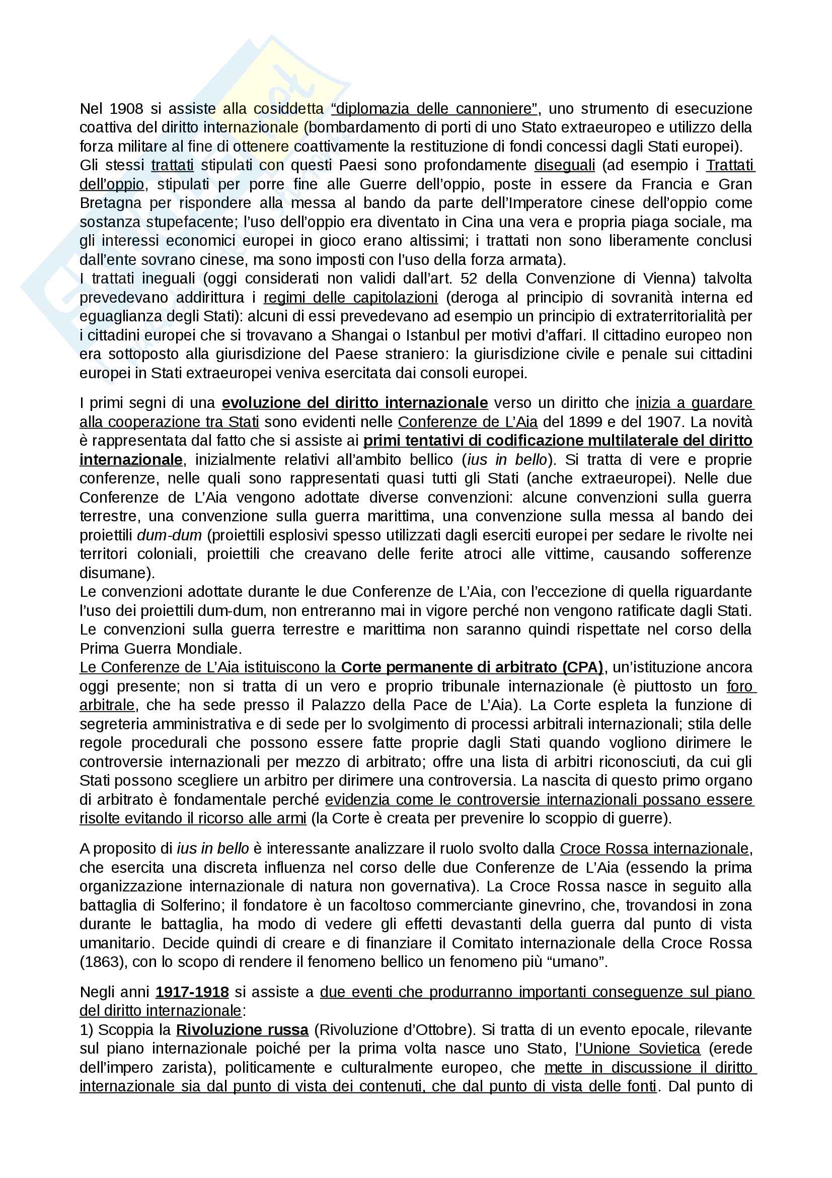 Riassunto esame Diritto Internazionale prof. Milano, libro consigliato Introduzione al diritto internazionale contemporaneo, A.Tanzi Pag. 6