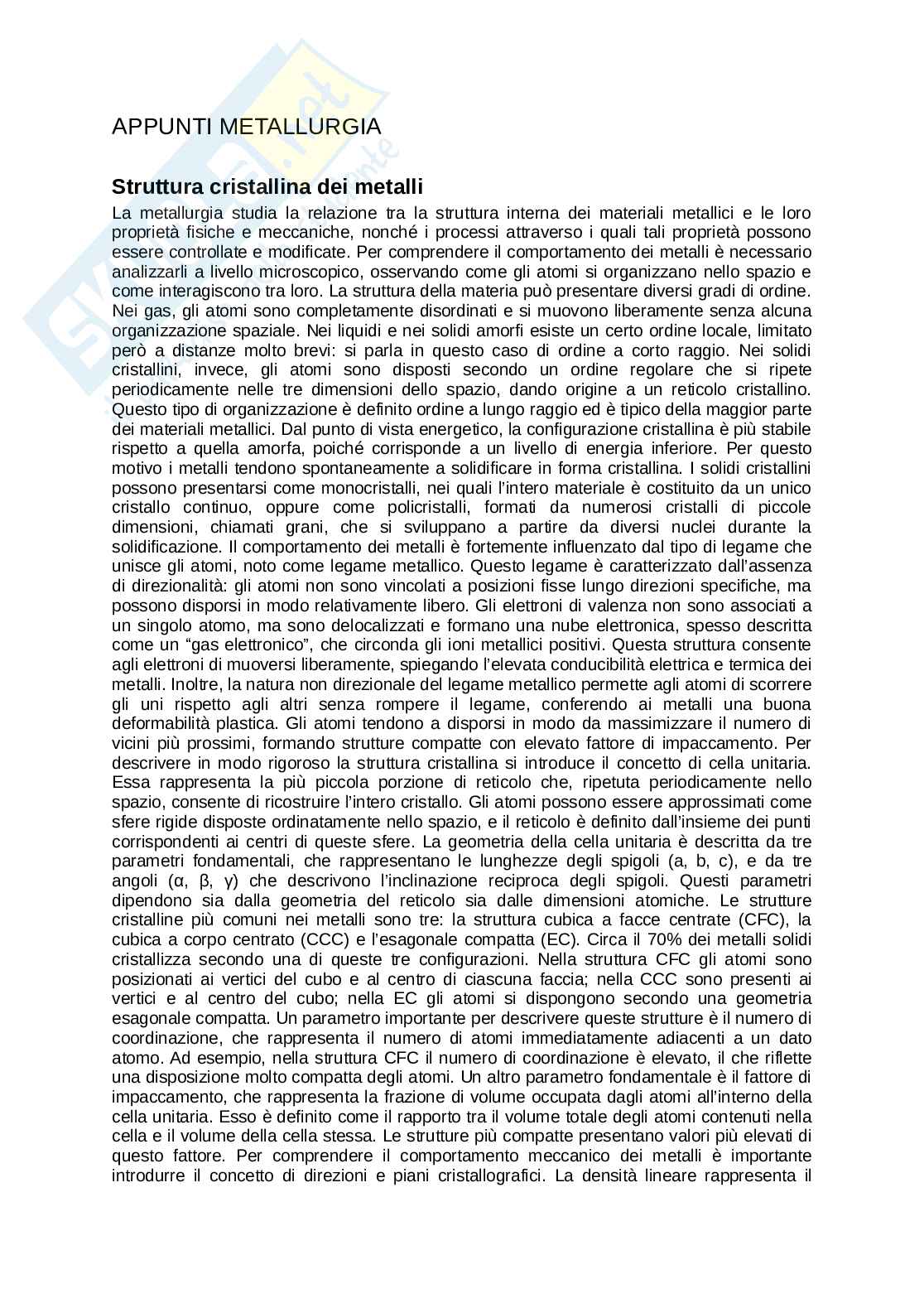 Metallurgia Pag. 1