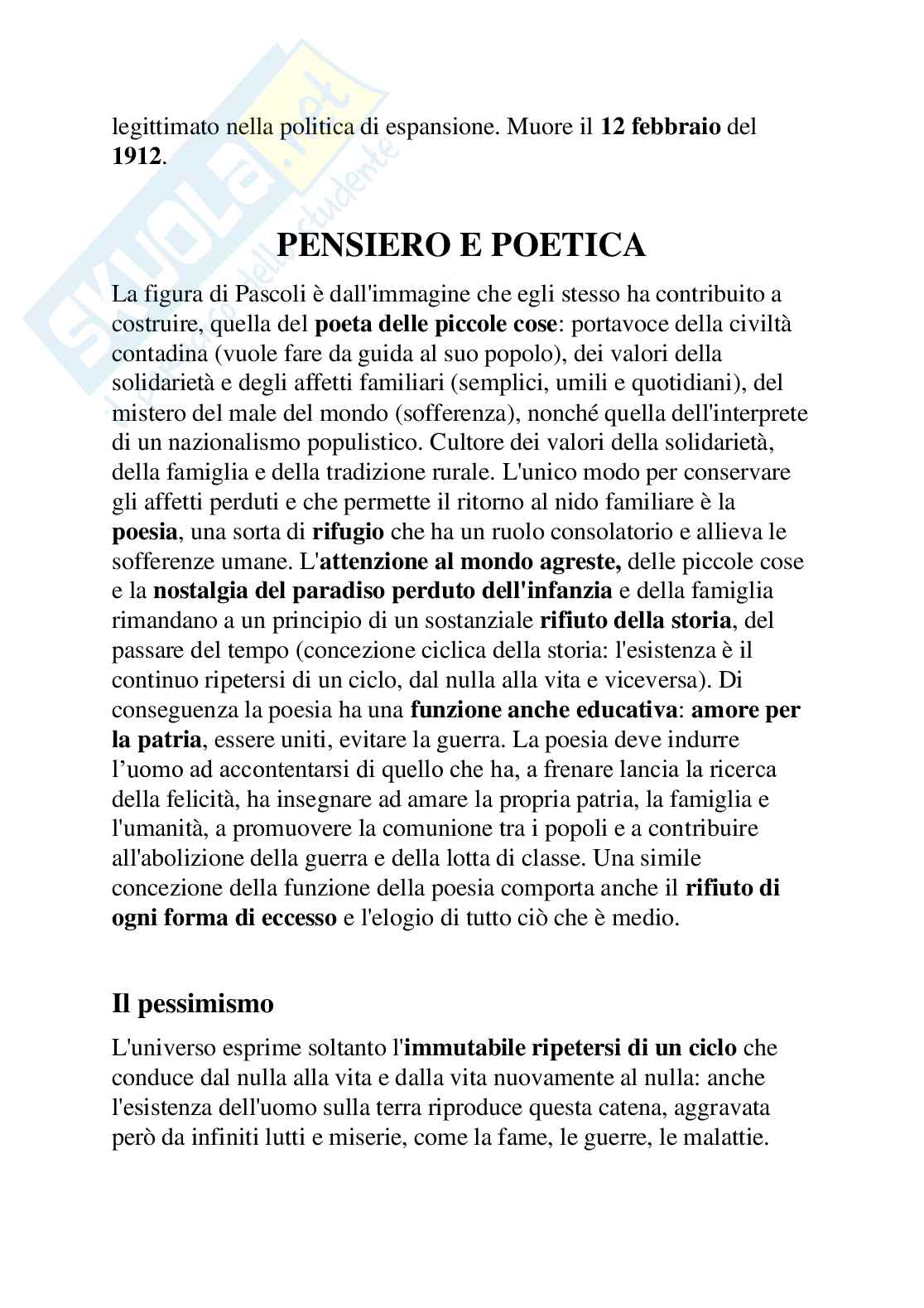 Decadentismo - Caratteristiche ed esponenti Pag. 6