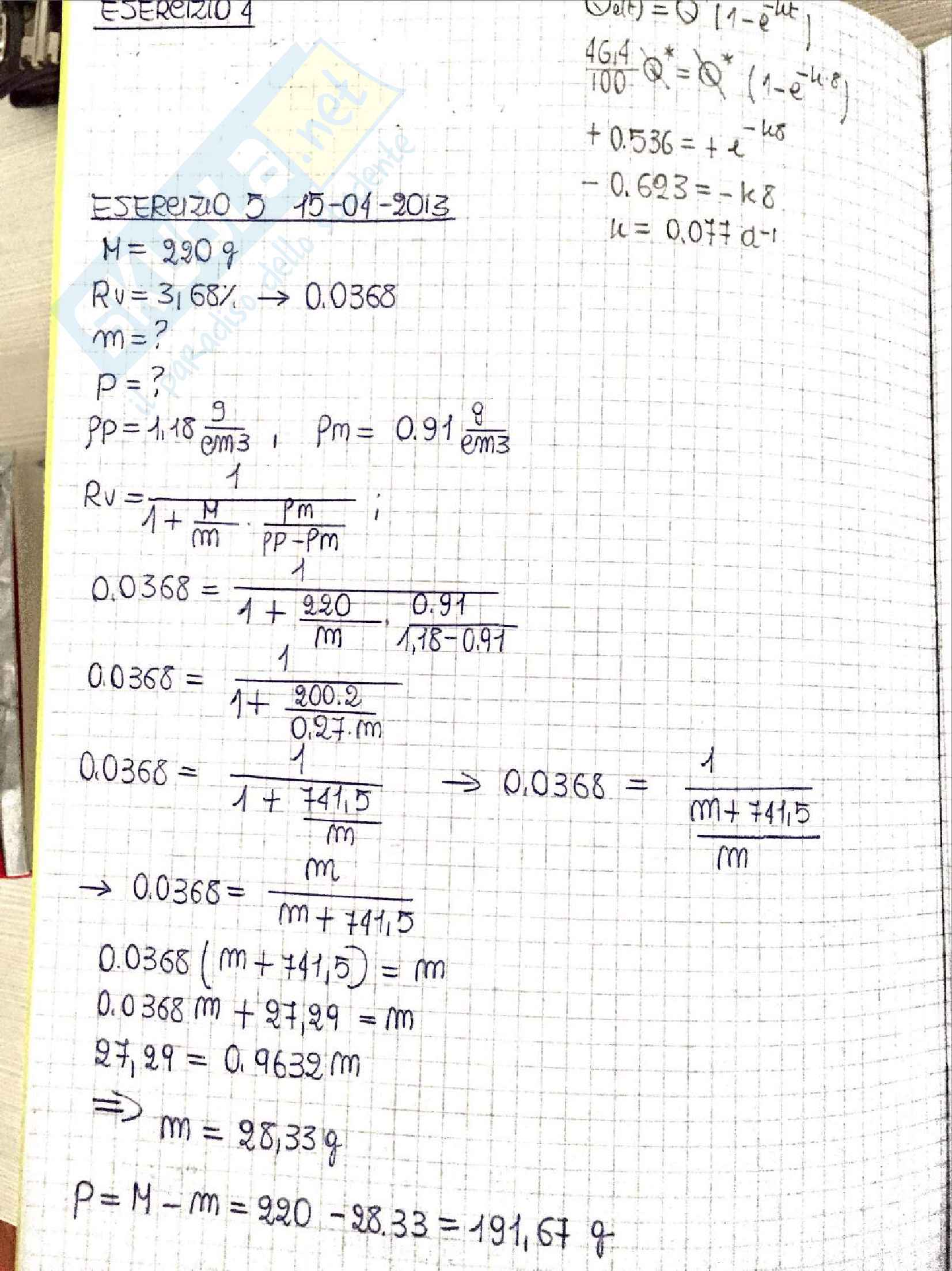 Esercizi Biomateriali - Prof. Lazzeri Pag. 2