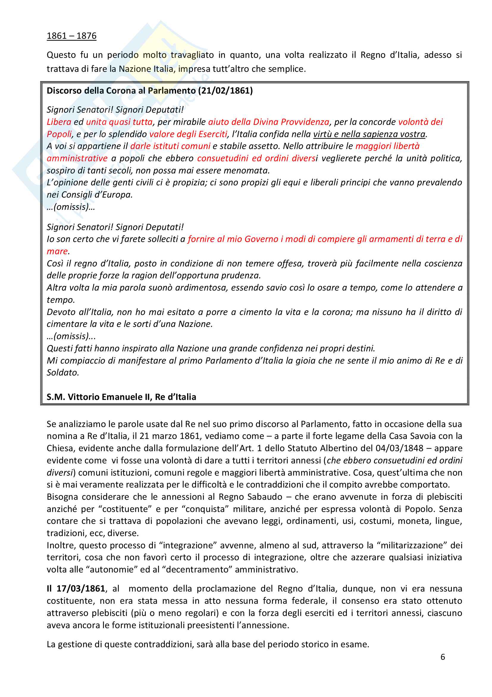 Appunti di Storia contemporanea Pag. 6