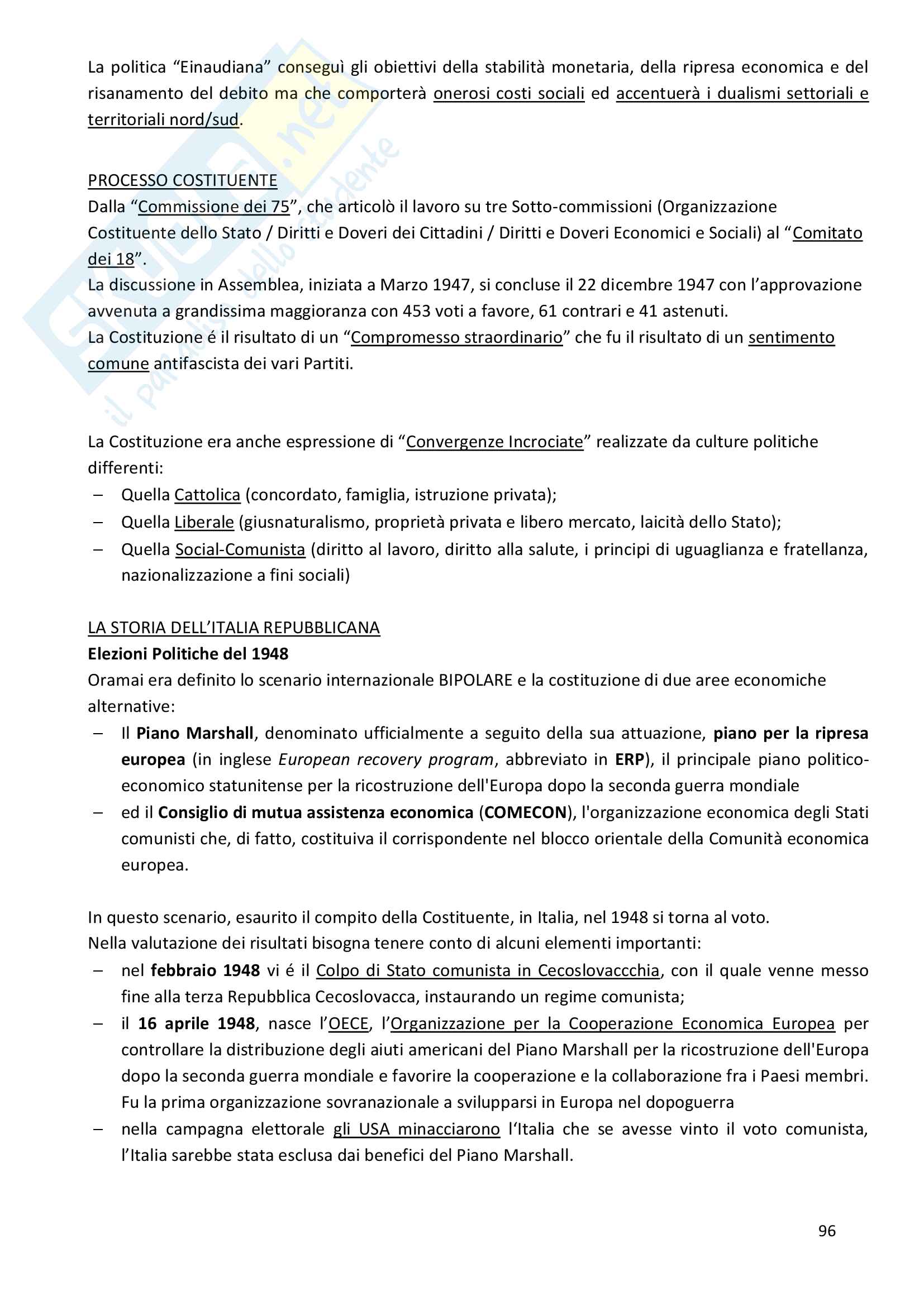 Appunti di Storia contemporanea Pag. 96