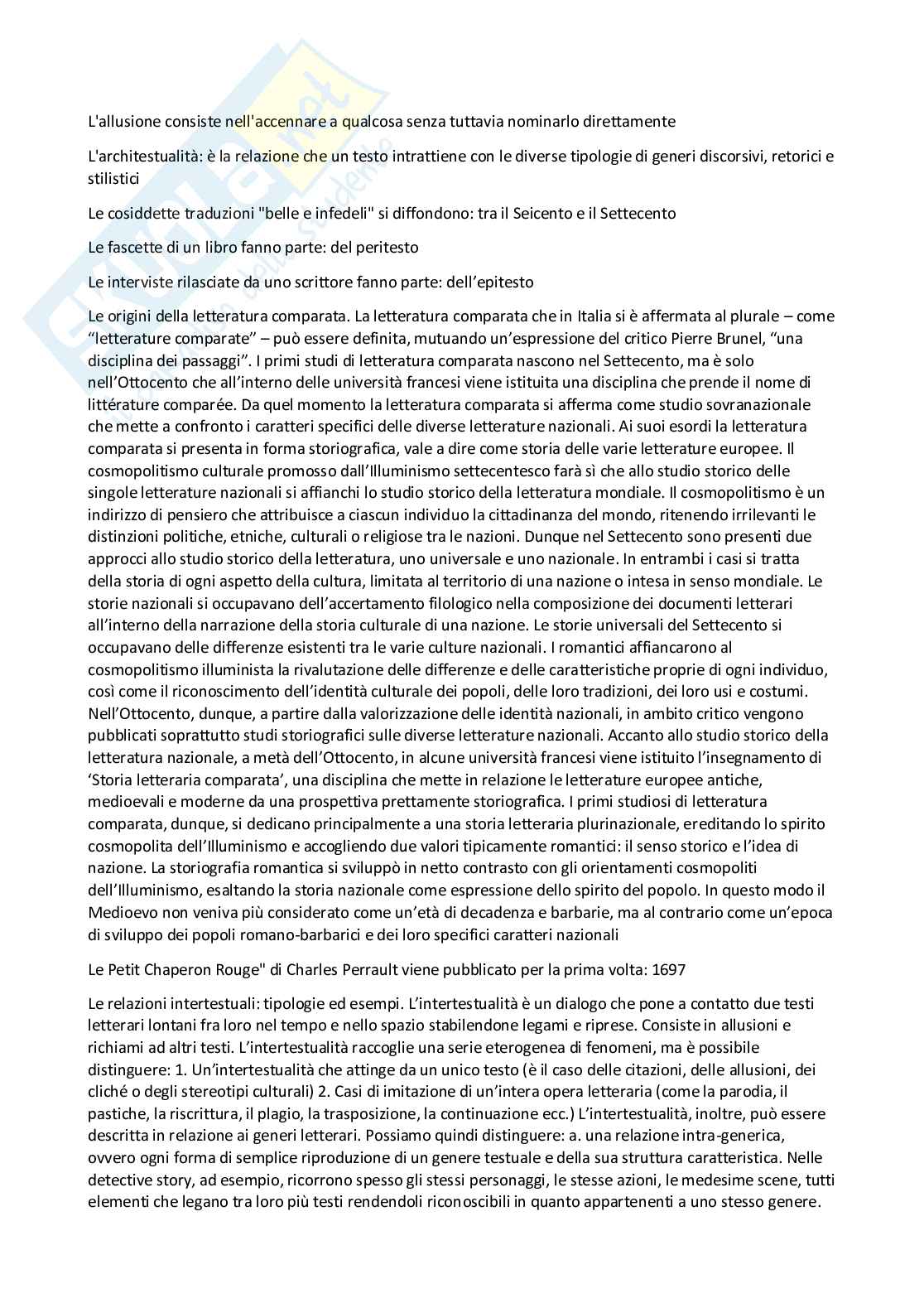 Paniere svolto aperte e chiuse Critica letteraria e letterature comparate  Pag. 26