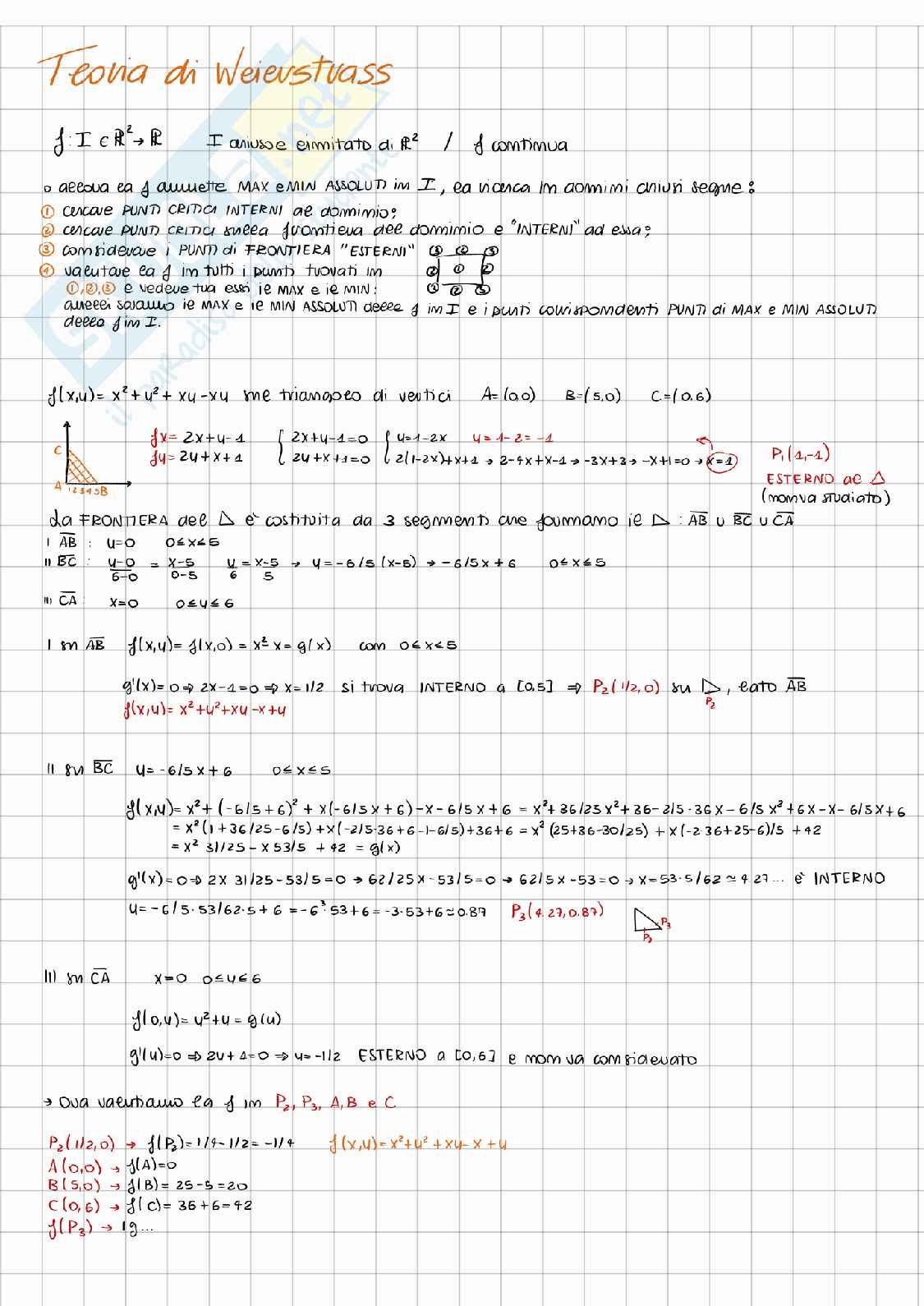 Appunti Analisi matematica 2 Pag. 1
