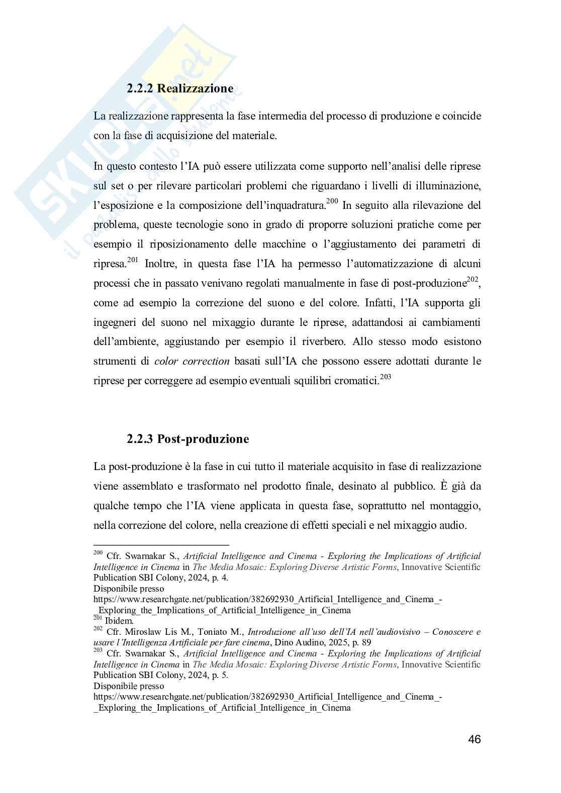 Diritto d'autore e intelligenza artificiale nel settore audiovisivo: tra quadri normativi globali e la ricezione del sistema italiano Pag. 51