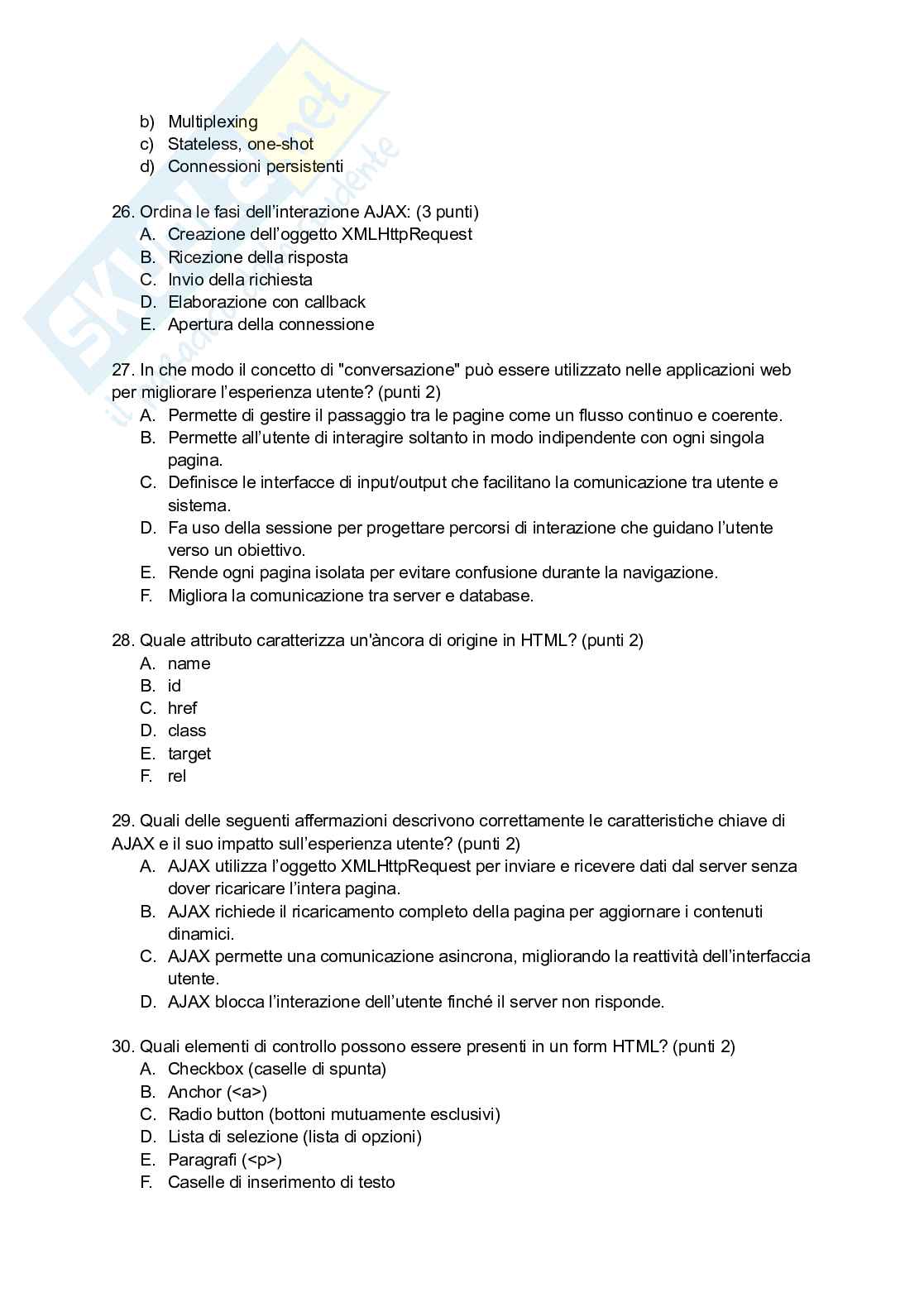 Domande Tecnologie web Pag. 6