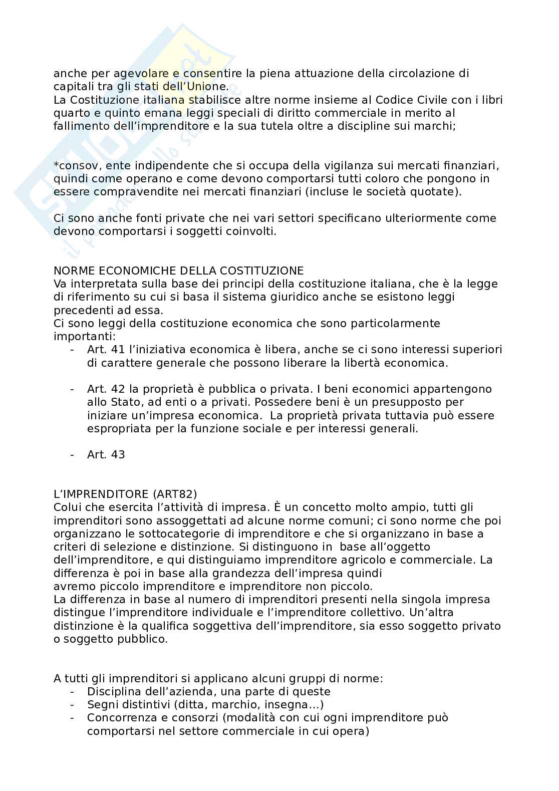 Appunti lezioni di Diritto commerciale Pag. 2